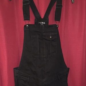 Indigo Blue Maternity Overalls - Black